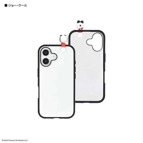 グルマンディーズ(gourmandis) SNGG-86B ジョー・クール ピーナッツ スヌーピー フレーム IIIIfit Clear iPhone16 対応 ケース