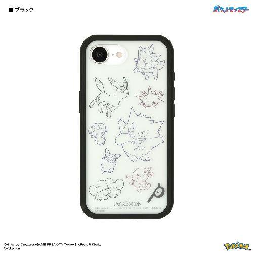 グルマンディーズ(gourmandis) POKE-978-BK ブラック ポケットモンスター IIIIfit iPhone16e 対応ケース