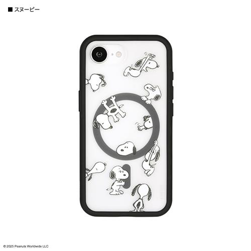 グルマンディーズ(gourmandis) SNGG-123A スヌーピー iPhone16e対応ケース プロテクトジャケット ピーナッツ スヌーピー IIIIfit プランプフレーム