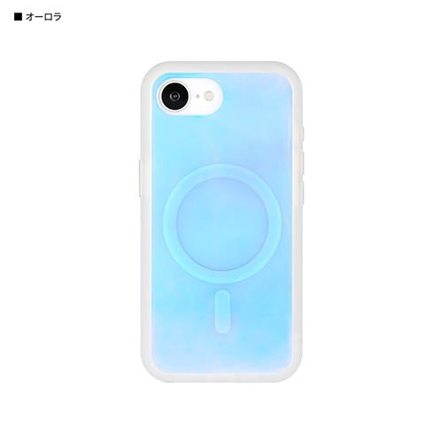 グルマンディーズ(gourmandis) IFT-182AUR オーロラ iPhone16e対応ケース プロテクトジャケット IIIIfit プランプフレーム