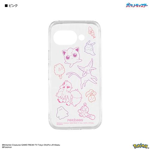 グルマンディーズ(gourmandis) POKE-986PK ピンク ポケットモンスター Google Pixel 9a 対応 クリアケース