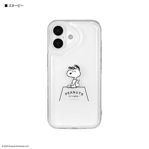 グルマンディーズ(gourmandis) SNGG-168A スヌーピー ピーナッツ スヌーピー IIIIfit Clear iPhone17 対応 ケース
