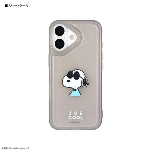 グルマンディーズ(gourmandis) SNGG-168B ジョー・クール ピーナッツ スヌーピー IIIIfit Clear iPhone17 対応 ケース