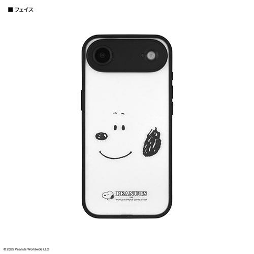 グルマンディーズ(gourmandis) SNGG-172B フェイス ピーナッツ スヌーピー IIIIfit プランプフレーム iPhone Air 対応 ケース