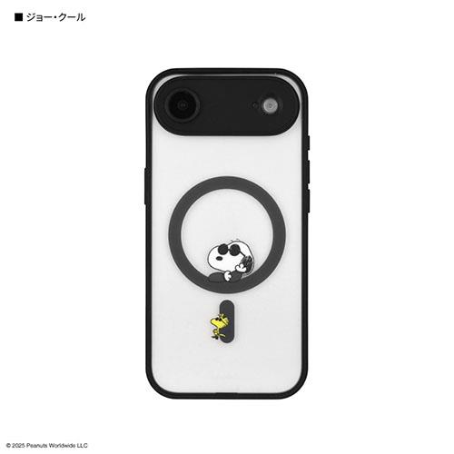グルマンディーズ(gourmandis) SNGG-176B ジョー・クール ピーナッツ スヌーピー IIIIfit プランプフレーム iPhone Air MagSafe 対応 ケース