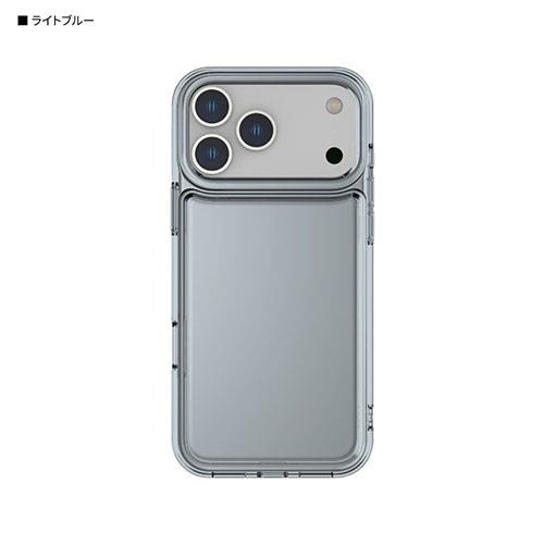 グルマンディーズ(gourmandis) IFT-184LBL ライトブルー IIIIfit Clear iPhone17 Pro 対応 ケース