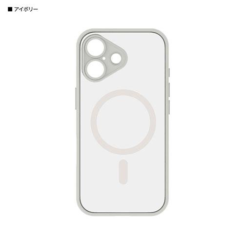 グルマンディーズ(gourmandis) IFT-189IV アイボリー IIIIfit プランプフレーム iPhone17 MagSafe 対応 ケース