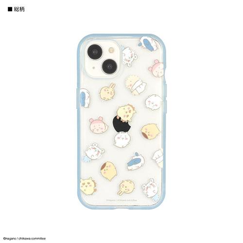 グルマンディーズ(gourmandis) CK-24B 総柄 ちいかわ IIIIfit Clear iPhone15 / 14 / 13 対応 ケース