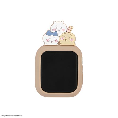 グルマンディーズ(gourmandis) CK-32A 集合 ちいかわ Apple Watch 41/40mm 対応 シリコンケース
