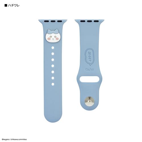 グルマンディーズ(gourmandis) CK-33B ハチワレ ちいかわ Apple Watch 41/40/38mm 対応 シリコンバンド