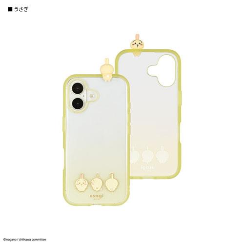 グルマンディーズ(gourmandis) CK-59C うさぎ ちいかわ フレーム IIIIfit Clear iPhone16 対応 ケース