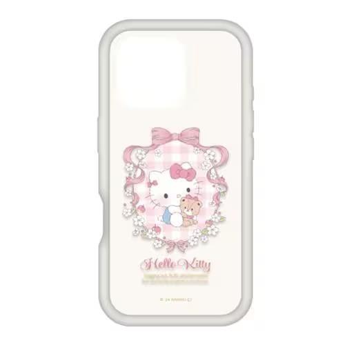 グルマンディーズ(gourmandis) SANG-452KT(ハローキティ) サンリオキャラクターズ iPhone 16 Pro 3LENS model対応プランプフレームケース