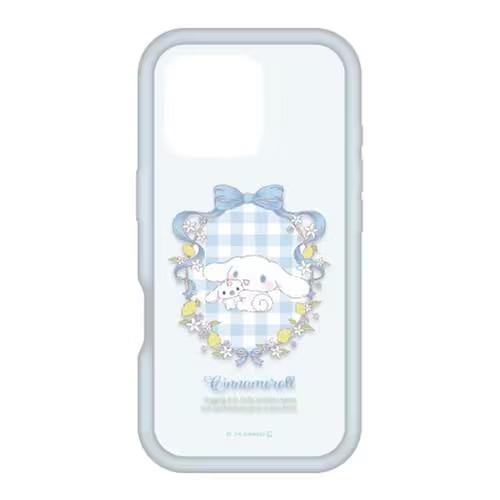 グルマンディーズ(gourmandis) SANG-452CN(シナモロール) サンリオキャラクターズ iPhone 16 Pro 3LENS model対応プランプフレームケース