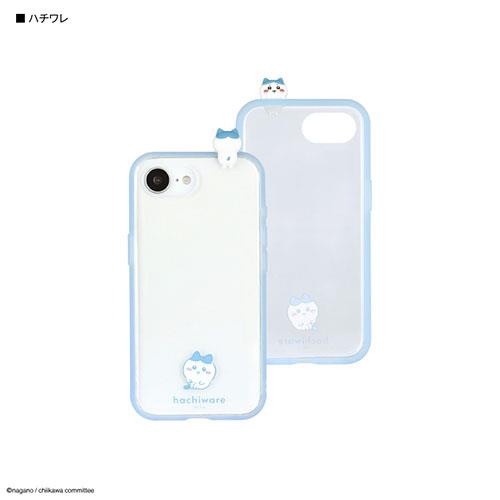 グルマンディーズ(gourmandis) CK-70B ハチワレ ちいかわ フレーム IIIIfit Clear iPhone16e 対応 ケース