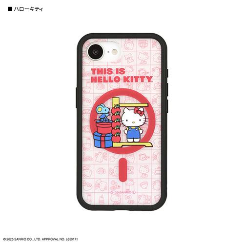 グルマンディーズ(gourmandis) SANG-512KT ハローキティ iPhone16e対応ケース プロテクトジャケット サンリオキャラクターズ IIIIfit プランプフレーム