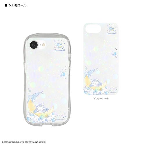 グルマンディーズ(gourmandis) SANG-513CN シナモロール iPhone16e対応クリスタルクリアケース プロテクトジャケット サンリオキャラクターズ