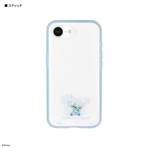 グルマンディーズ(gourmandis) DNG-246ST スティッチ iPhone16e対応ケース プロテクトジャケット ディズニーキャラクター IIIIfit Clear