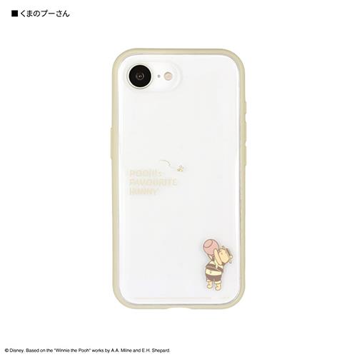 グルマンディーズ(gourmandis) DNG-246PO くまのプーさん iPhone16e対応ケース プロテクトジャケット ディズニーキャラクター IIIIfit Clear