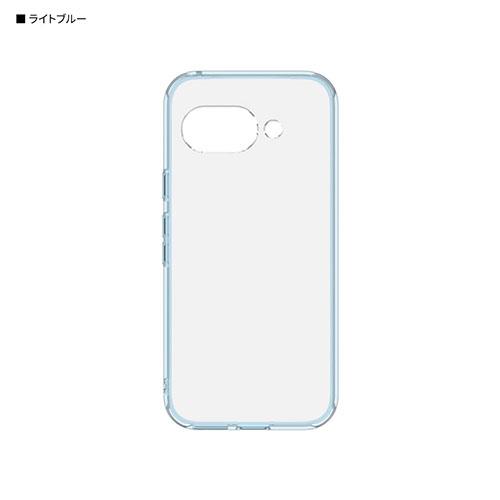 グルマンディーズ(gourmandis) GGL-32LBL ライトブルー Google Pixel 9a 対応 クリアケース