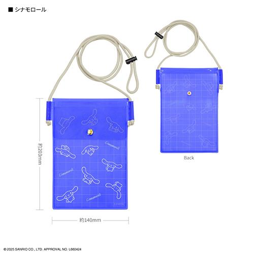 グルマンディーズ(gourmandis) SANG-530CN シナモロール サンリオキャラクターズ IIIIpocket Clear スマートフォンポーチ