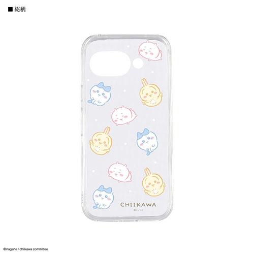 グルマンディーズ(gourmandis) CK-79B 総柄 ちいかわ Google Pixel 9a 対応 クリアケース