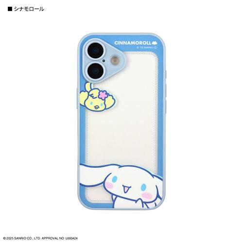 グルマンディーズ(gourmandis) SANG-579CN シナモロール サンリオキャラクターズ IIIIfit プランプフレーム iPhone17 対応 ケース