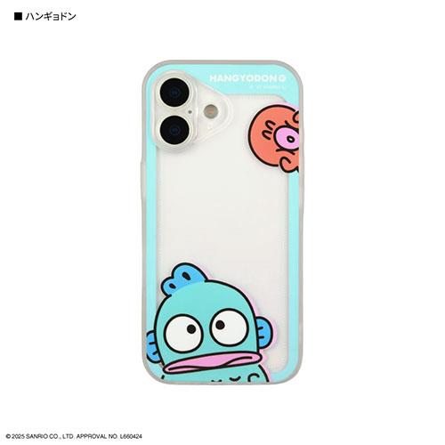 グルマンディーズ(gourmandis) SANG-579HG ハンギョドン サンリオキャラクターズ IIIIfit プランプフレーム iPhone17 対応 ケース