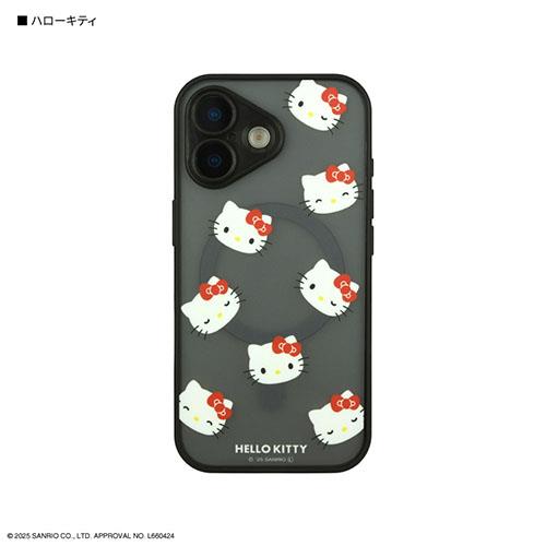 グルマンディーズ(gourmandis) SANG-583KT ハローキティ サンリオキャラクターズ IIIIfit プランプフレーム iPhone17 MagSafe 対応 ケース