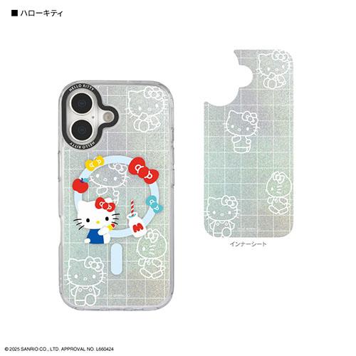 グルマンディーズ(gourmandis) SANG-590KT ハローキティ サンリオキャラクターズ Camera Frame iPhone17 MagSafe 対応 ケース