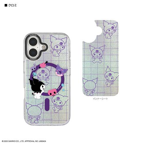 グルマンディーズ(gourmandis) SANG-590KU クロミ サンリオキャラクターズ Camera Frame iPhone17 MagSafe 対応 ケース
