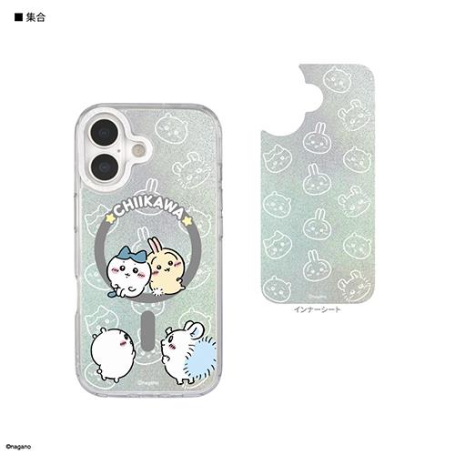 グルマンディーズ(gourmandis) CK-103A 集合 ちいかわ Camera Frame iPhone17 MagSafe 対応 ケース