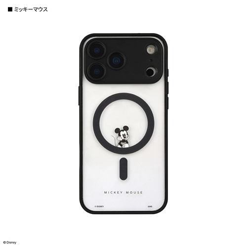 グルマンディーズ(gourmandis) DNG-302MK ミッキーマウス ディズニーキャラクター / IIIIfit プランプフレーム iPhone17 Pro Max MagSafe 対応 ケース