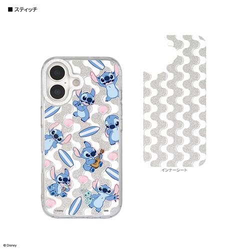 グルマンディーズ(gourmandis) DNG-303PO スティッチ ディズニーキャラクター / Camera Frame iPhone17 対応 ケース
