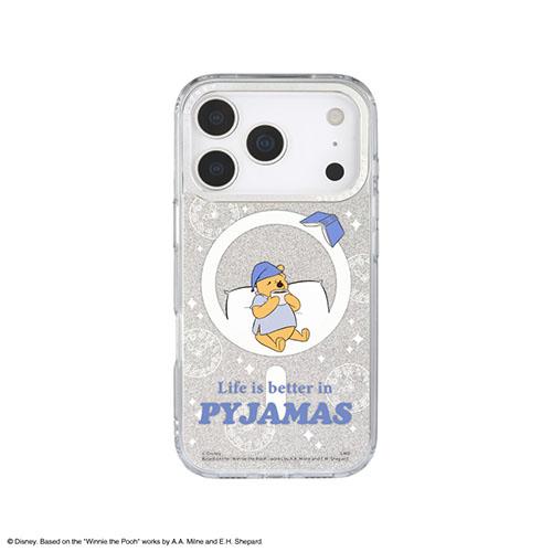 グルマンディーズ(gourmandis) DNG-307PO くまのプーさん ディズニーキャラクター / Camera Frame iPhone17 Pro MagSafe 対応 ケース