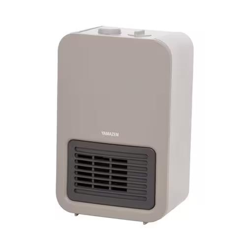 山善(YAMAZEN) EDMF-SE061 ベージュ ミニセラミックファンヒーター 温度調整機能付