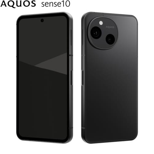 シャープ(SHARP) AQUOS sense10 6.1型 6GB/128GB フルブラック SIMフリースマートフォン SH-M33A-B