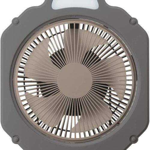 ドウシシャ(Doshisha) FBY-202BBK ブラック Wind GEAR 20cm DC アウトドアファン USB充電式