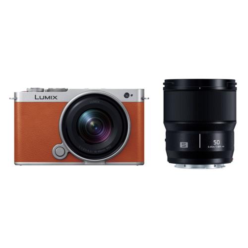 【長期5年保証付】パナソニック(Panasonic) LUMIX S9 DC-S9W-D キャメルオレンジ デジタル一眼カメラ ダブルレンズキット