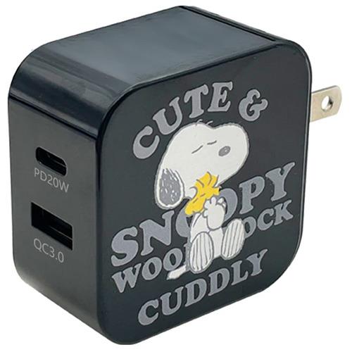 アークス SNA-91 ブラック SNOOPY AC充電器PD+QC
