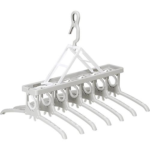 ツウィンモール BE-10G グレー 洗濯用品 BEILU のびのび7連ガー