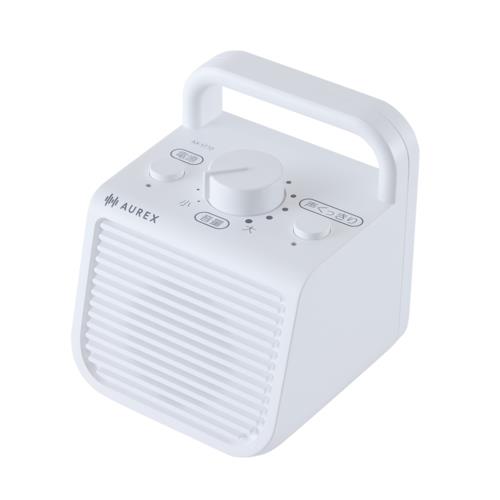 Aurex(オーレックス) AX-ST10-W ホワイト 有線モノラルタイプのテレビ用スピーカー 声くっきり機能を搭載 ハンドル付