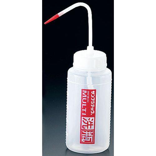 サンプラテック マルチ洗瓶 17001 500ml 赤