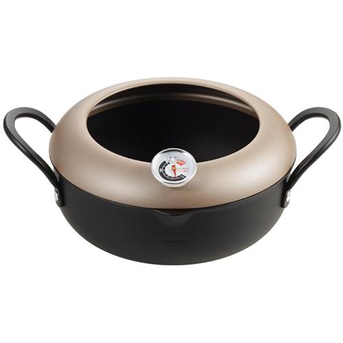 タマハシ AT-T20W 天ぷら鍋 揚げ天 温度計付天ぷら鍋 20cm