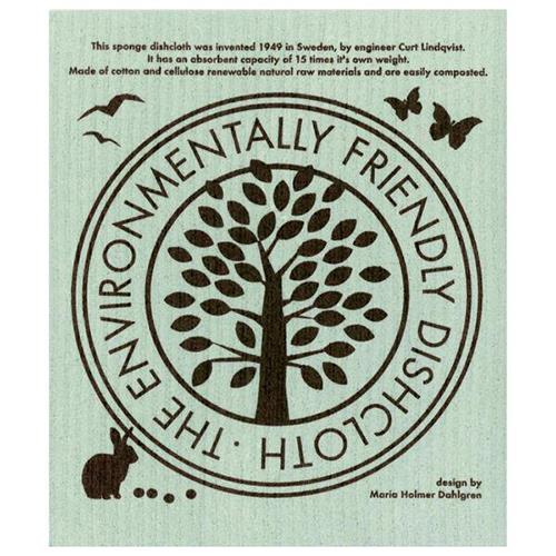 イーオクト ecomfortHouse Maria Holmer Dahlgren スポンジワイプ エコフレンドリー ブラウン W17cm