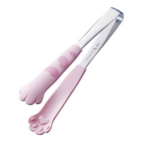 田辺金具 18-0卓上トング きゃっちだにゃん たま 桃