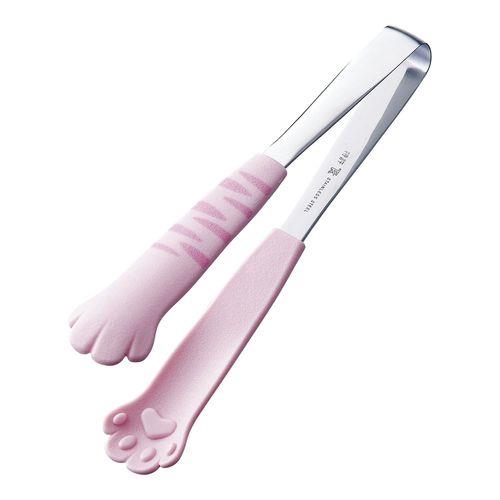 田辺金具 18-0卓上トング きゃっちだにゃん とら 桃