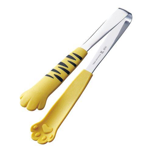 田辺金具 18-0卓上トング きゃっちだにゃん とら 黄