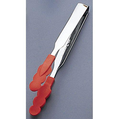 田辺金具 18-0N抗菌 耐熱カラートング スリム 小 レッド