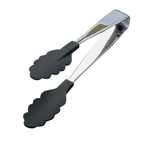 田辺金具 18-0抗菌 耐熱カラートング 小 ブラック