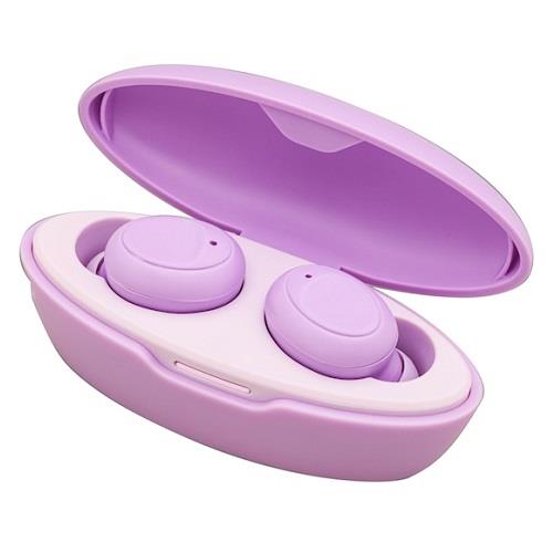 たのしいかいしゃ TA-MA01TW-SLV サンセットラベンダー Bluetooth完全ワイヤレスイヤホン